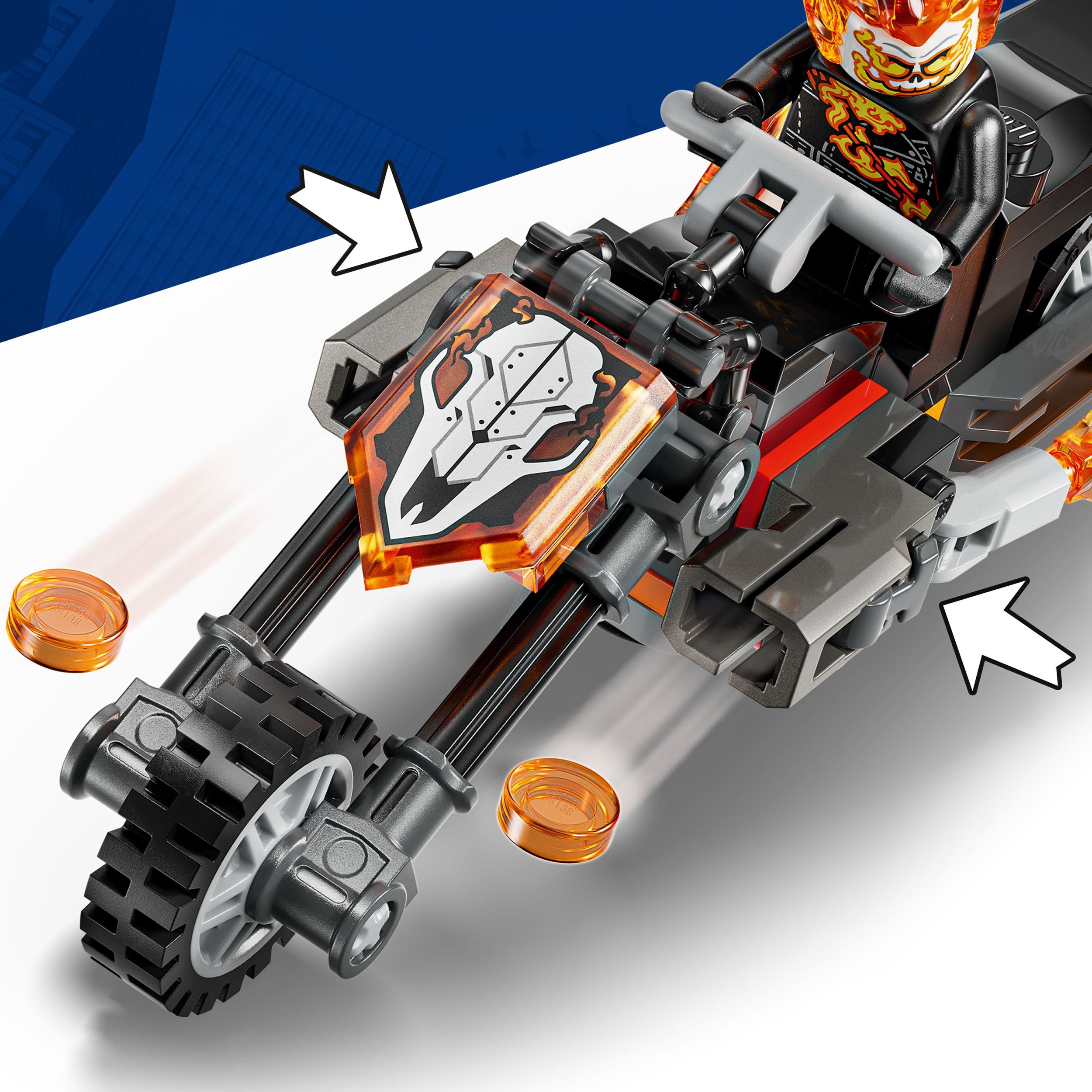 LEGO Marvel Spider-Man Contre la Moto de Ghost Rider 76335