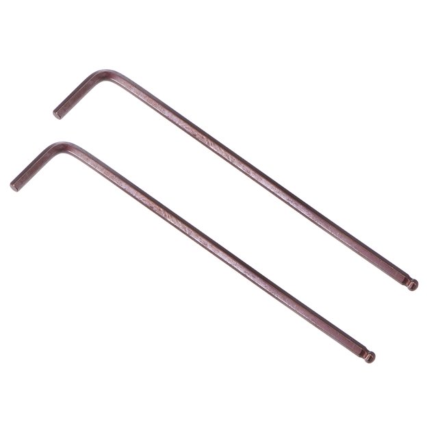 Unique Bargains Clé Hexagonale à Embout Boule 4 mm, Outil de Réparation en Acier S2 à Long Bras en L, Métrique, Lot de 2