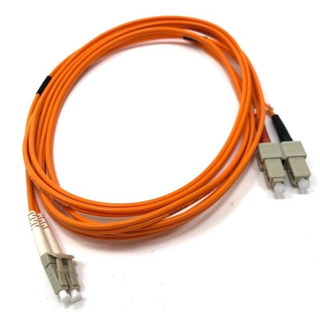 Câble de Réseau à Fibre Optique OM2 LC à SC Orange 10 Mètres (33 Pieds)