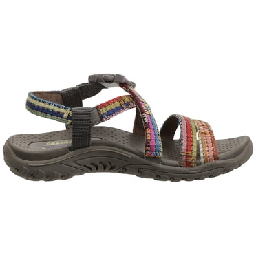 Skechers Women's Reggae-Sew Me-Boho Woven Strappy Slingback Sandal