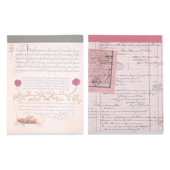 MasteelfCA 120 Sheets of Background Papers DIY Hand Account Papers Scrapbook Material Paper