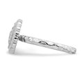 thumbnail image 3 of Bague Ovale en Argent Sterling Stackable Expressions Rhodié Taille 10, 3 of 3