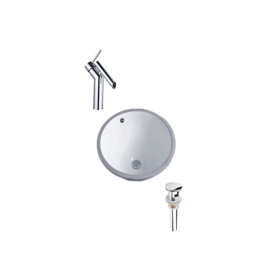 DROP Bath and Kitchen DR091148 Undermount Bathroom Sink Set