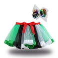 thumbnail image 2 of Yuyuzo Jupe Superposée Jupes Mini en Tulle pour Filles Robe de Danse Princesse Robes Colorées à Volants avec Bandeau à Nœud, 2 of 6