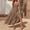 Coffee, variant on Mefallenssiah Women'S Bohemian Spaghetti Strap Smocked Tiered Long Beach Sun Dresses Sleeveless Solid Maxi Dress