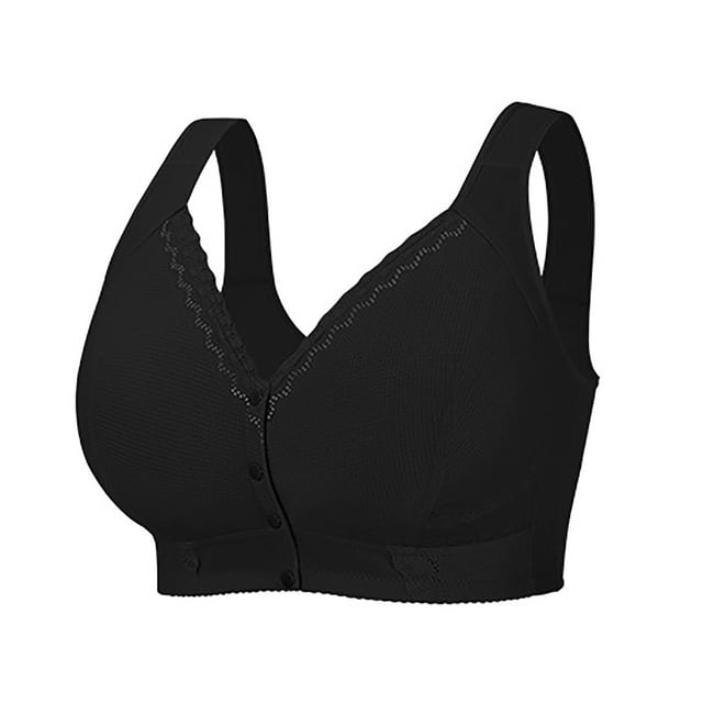 WRKEKC Wireless Sleep Bra Plus Size Floral Print Seamless Comfort Lounge Wear Non Underwire