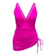 thumbnail image 4 of LUOGENLI Paréo de Maillot de Bain pour Femme Long Robe de Bain pour Femme Maillots de Bain Paréo en Maille Transparente Paréos Maillot de Bain Rose Vif Taille P, 4 of 5