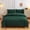 Green, variant on ZZkhGO Solid Color Washed 4 Piece Bedding Set, Soft Breathable Cotton Duvet Cover with 2 Pillowcases, All Season Comforter Cover for King Size Bed, Home Bedroom Decor, Yellow