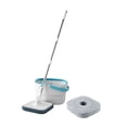 thumbnail image 2 of Lipstore Mop and Bucket Set Flat Head Dust Mops Stainless Degree Rotating Microfiber Mops with 4 Mop Pads, 2 of 8