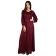 thumbnail image 3 of Bimba Robe Longue Maxi Style Bohème Gothique pour Femmes en Dentelle à Manches Longues, 3 of 9