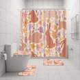 thumbnail image 4 of Crochets de Rideau de Douche, Ensemble de Rideau de Douche Lapin de Pâques 4 Pcs, Ensemble de Rideau de Douche 4 Pcs avec 12 Crochets, Rideau de Séparation de Salle de Bain en Polyester Imperméable, Tapis de Toilette, Rideaux de Douche pour Salle de Bain, 4 of 7