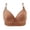 Brown, variant on WRKEKC Bras for Women Wireless Push Up Bra with Breathable Fabric and Light Padding for Daily Comfort