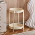 thumbnail image 1 of Petite table à Thé table d'Appoint en Fer pour sofa Petite table d'Angle en Plastique Haute Résistance table Moderne et Épurée pour Salon Chambre Petite table Ronde, 1 of 6
