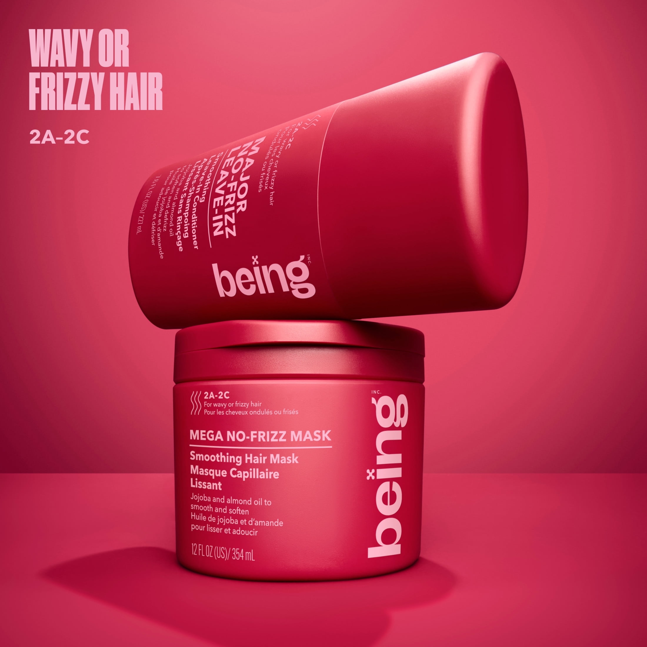 being MEGA NO-FRIZZ Smoothing Hair Mask with Jojoba and Almond Oil 354mL