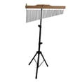 thumbnail image 3 of Yinanstore 36 Bar Chimes Musical Instrument Practice Performance with Mounting Stand Percussion Instrument for Gifts Friends New Year Argent Black, 3 of 8