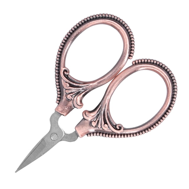 Embroidery Scissors, Stainless Steel Embroidery Scissors Small Portable Tailor Handicraft Shears for Sewing Crafting Art Work