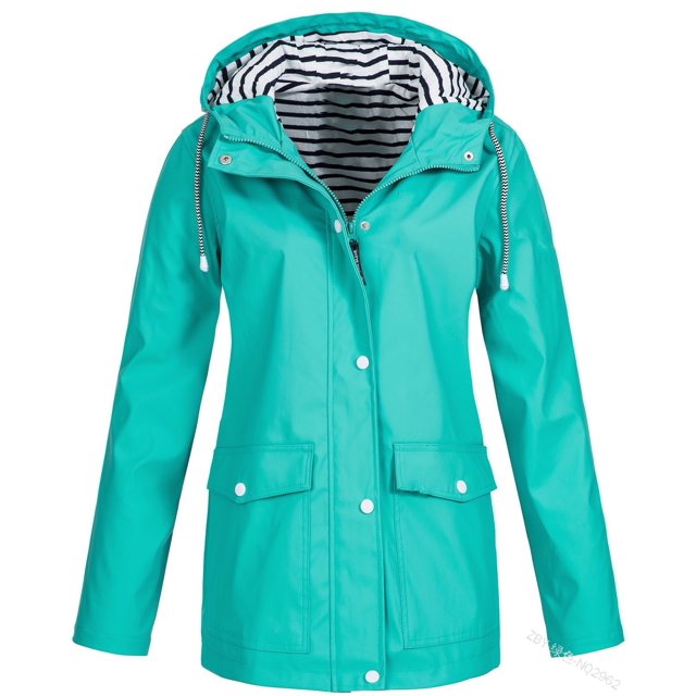 Women’s Waterproof, Softshell Rain Jacket, Outdoor, Breathable, Packable, Transition, Lightweight Jacket with Hood for Spring, Autumn, Hiking, Trekking, Cycling