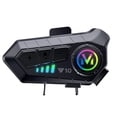 thumbnail image 3 of TopLLC Motorcycle Helmet Bluetooth Headset 300meters 2 Riders Bluetooth Helmet Intercom Headset With Noise Sound Quality Speakers Communication Systems Motorcycle on Clearance, 3 of 9