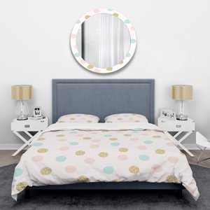 Designart 'Gold Chic Design III' Mid-Century Duvet Cover Set