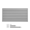 thumbnail image 1 of KFFKFF Slat Wall Paneling, 2 x 4 ft, PVC Garage Slatwall with Modular Design, Grey Slat Wall Easy-to-Install Adjustable Slatwall Panel with Coupling Structure & DIY Cutting, 1 of 9