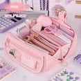 thumbnail image 1 of Fiudx Japanese and Korean Style Multi-Layer Cloth Pencil Case Student Stationery Storage Box Pencil Case Crossborder Pen Container, 1 of 3