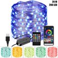 thumbnail image 1 of LSLJS Bande Lumineuse, Guirlande Lumineuse Intelligente RVB Décoration de Noël Bluetooth 4.0 Application Télécommande Musique, Décorations de Noël, 1 of 7