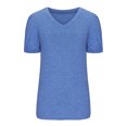 thumbnail image 3 of Birdeem Mode Femmes Été T-Shirt Décontracté à Manches Courtes Col en V, 3 of 5