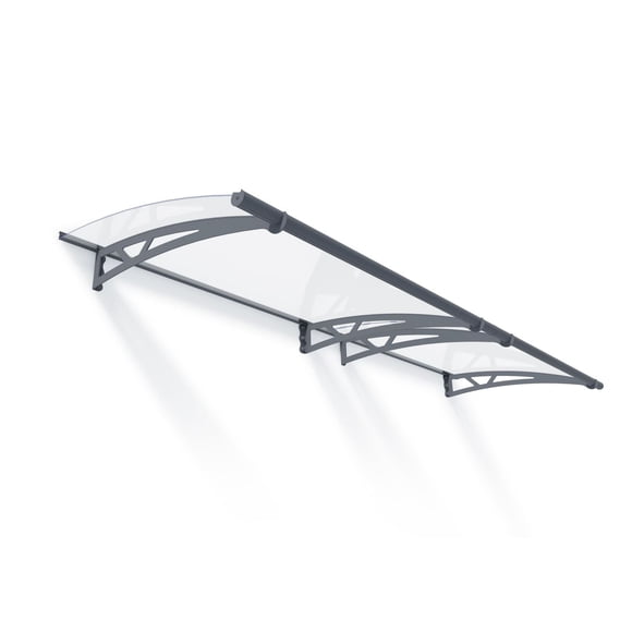 CANOPIA by PALRAM Ensemble d'auvent de porte Altair de 3 pi x 9 pi - Gris