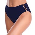 thumbnail image 1 of LEEy-world Short de Bain Femme Essentiels Bas de Bikini Classique pour Femme Marine,G, 1 of 3