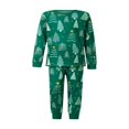 thumbnail image 2 of Family Matching Clothes Christmas Sleepwear  Tree Print Tops Trousers Baby Romper Pajamas Set, 2 of 7