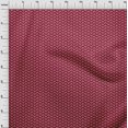thumbnail image 3 of oneOone Tissu Jersey Coton Rouge Carmin Chevron Bandhani Matériel de Couture Tissu Imprimé au Mètre 58 Pouces de Large, 3 of 4