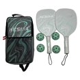thumbnail image 2 of tamizeot Pickleball Racket Set 4 Balls and Grip Racquets Blue Comfort Pickleball Bag Carry Green 41.5x20.5cm, 2 of 6