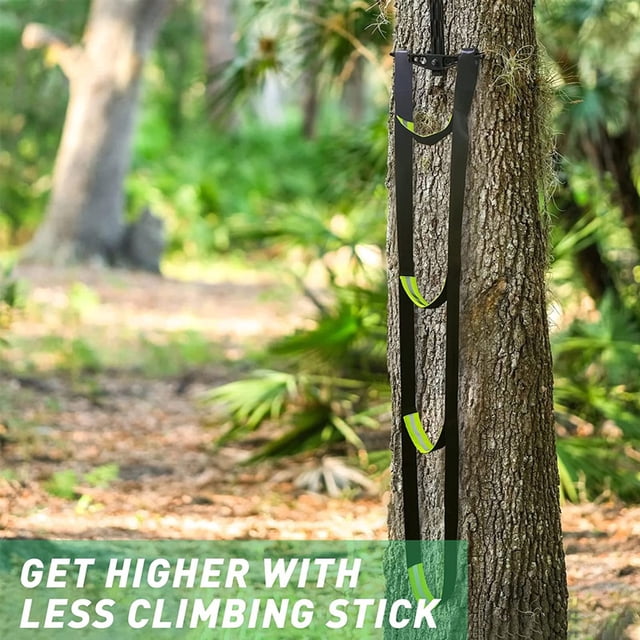 LJNYFDC Climbing Ladder Climbing Aider Anti Skid Steps Reflective Strip Design Wear Resistant Foldable Portable Rope Ladder for Camping