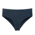 thumbnail image 1 of GDREDA String en Dentelle pour Femmes Triangle Respirant Élastique Exercice Sans Coutures Couleur Unie String Bleu,P, 1 of 2