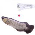 thumbnail image 4 of 50 % de Rabais! 30CM Chat Jouet Simulation Poisson Jouet Chat Menthe USB Charge Argent Arowana, 4 of 6