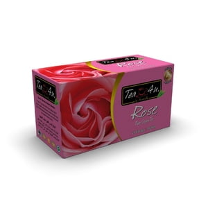 Tea4U Rose Black Tea, Ceylon tea, box of 25 teabags