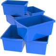 thumbnail image 1 of Storex 5.5 Gallon (21L) Classroom Storage Bin, Blue, 6-Pack, 1 of 9