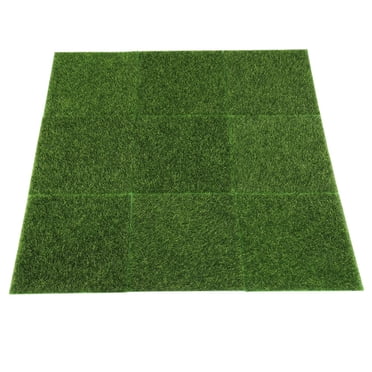 TKSE Artificial Grass, 10PCS Natural and Realistic Artificial Grass Mat, High Density Fake Grass Turf Lawn For Garden Micro Landscape Ornament Home Decor