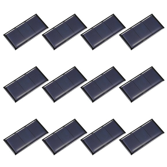 Uxcell 12Pcs 1.5V 0.24W 0.16A Mini Solar Panels for Solar Power Small Solar Photovoltaic Cells Charge 2.36" x 1.18"