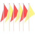 thumbnail image 1 of 10pcs Marking Flags Lawn Marker Flags Triangle Flags Survey Flags Boundary Flags, 1 of 9