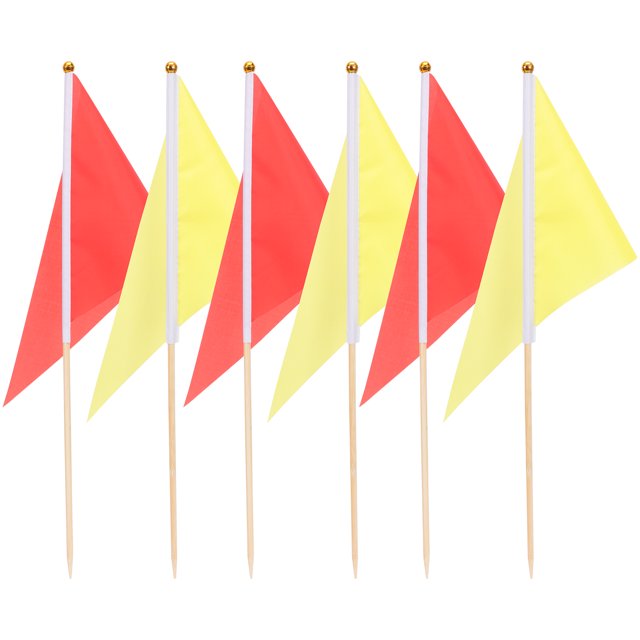 10pcs Marking Flags Lawn Marker Flags Triangle Flags Survey Flags Boundary Flags