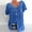 bleu, variante sur Flywake Hauts pour Femmes Grande Taille Manches Courtes Col en V Blouse à Imprimé Chandail Hauts Chemise Hauts Blouses T-Shirts