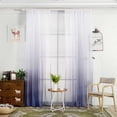 thumbnail image 2 of YZHM Gradient Sheer Curtain Tulle Window Treatment Voile Drape Valance 1 Panel Fabric, 2 of 4