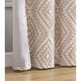 thumbnail image 2 of Swift Home Jacquard Clip Rod Pocket Single Window Panel, 2 of 3