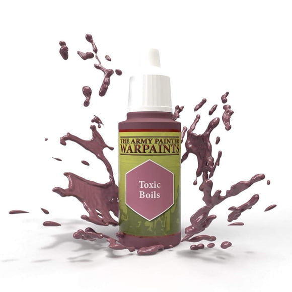 The Army Painter Toxic Boils Warpaint - Acrylic Non-Toxic Heavily Pigmented Water Based Paint for Tabletop Roleplaying, Boardgames, and Wargames Miniature Model Painting
