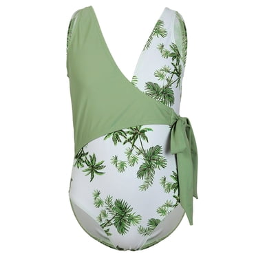 PMVFHDE Maillot de Bain pour Filles UPF 50+ / Maillot de Sport de Plage / Maillot une Pièce de Protection Solaire pour Enfants 6-10 Ans / Surf Piscine Océan B,5-6 Ans