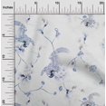 thumbnail image 1 of oneOone Rayon Off White Fabric Floral & Peacock Sewing Craft Projects Fabric Prints By Yard 56 Inch Wide, 1 of 5