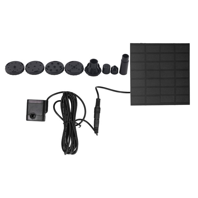 Solar Fountain Pumps Automatic Floating Fountain With Different Nozzles for Pond Outdoor Waterscape Garden
