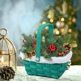 thumbnail image 1 of Meitianfacai Christmas Sweethearts Basket Gift Gift Basket Gift Box Candy Box Snowflake Crisp Christmas Packaging Box Biscuits Box Suitable For Festivals, Green, 1 of 7