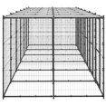 thumbnail image 2 of vidaXL Chenil Extérieur pour Chien en Acier avec Toit 14,52 M2, 2 of 4